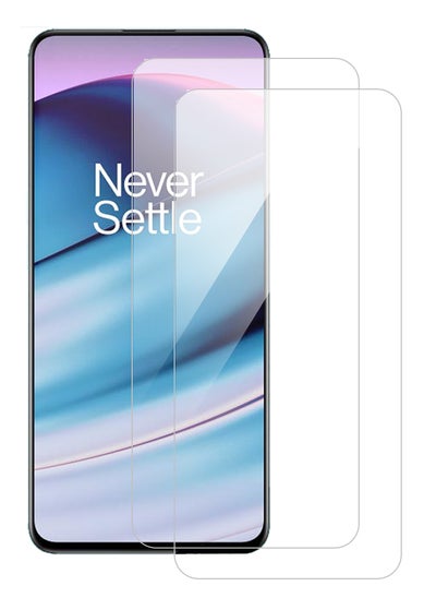 Buy Pack of 2 Tempered Glass Screen Protector For ONEPLUS 8 PRO Clear in UAE