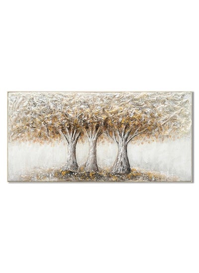 Buy Rabat Trees Of Lives Gold Framed Wall Art Elegant Nature Inspired Decor With Luxurious Gold Color Wall Decoration Arts For Bedroom Living Room Home Office 82X162X4.5+4Cm in UAE