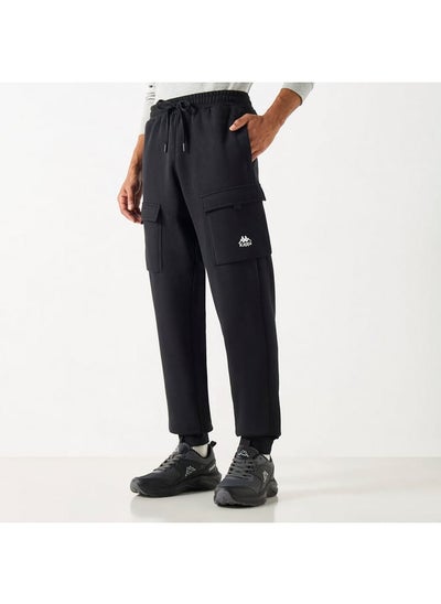 Buy Kappa Solid Joggers with Cargo Pockets and Drawstring Closure in UAE