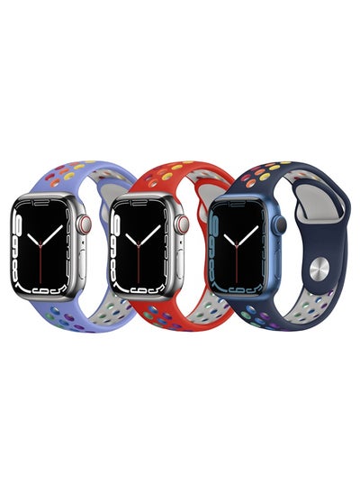 اشتري 3pcs Watchband Replacement for Apple Watch 41/40/38mm Series 8/7/6/5/4/SE في الامارات