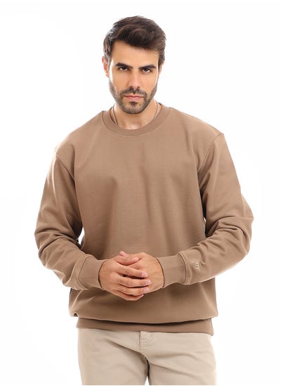 Buy Solid Round Neck Hoodie in Egypt