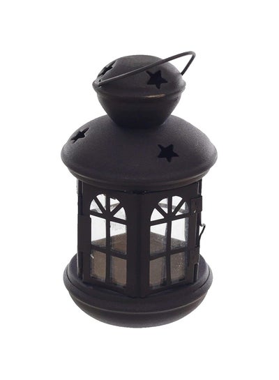Buy Metal Ramadan Lantern For Small Candles - Black Clear in Egypt
