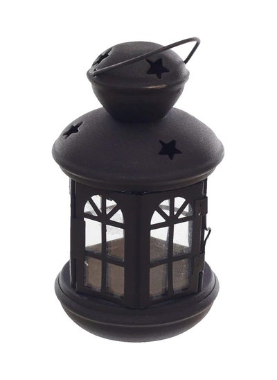 اشتري Metal Ramadan Lantern For Small Candles - Black Clear في مصر