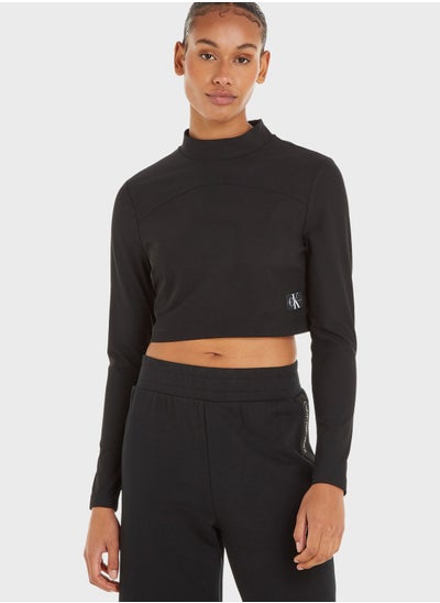 اشتري Crew Neck Crop Sweatshirt في السعودية