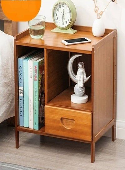 Buy Bedside Cabinet Simple Modern Storage Table Brown 42 x 31 x 45 cm in UAE