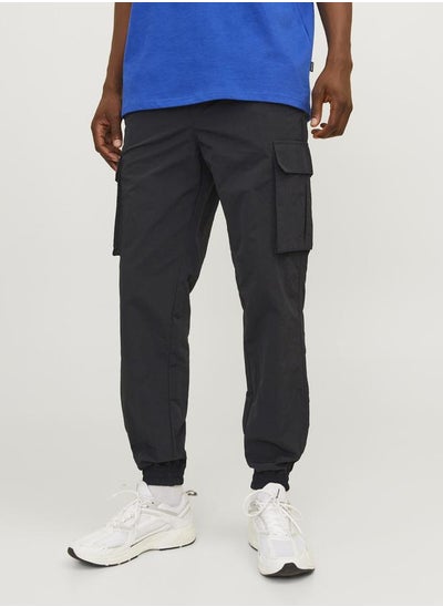 اشتري Solid Elastic Cuffed Tech Cargo Pants في السعودية