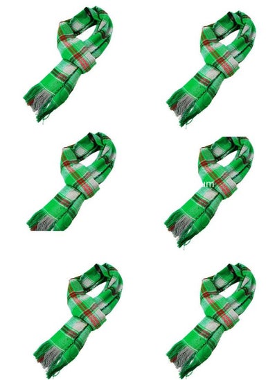 Buy Green Christmas scarf 130*19cm in Egypt