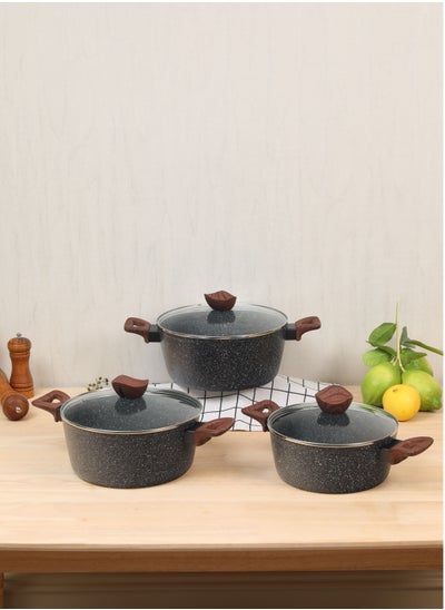 Buy 6 Piece Granite Cookware Set in Saudi Arabia