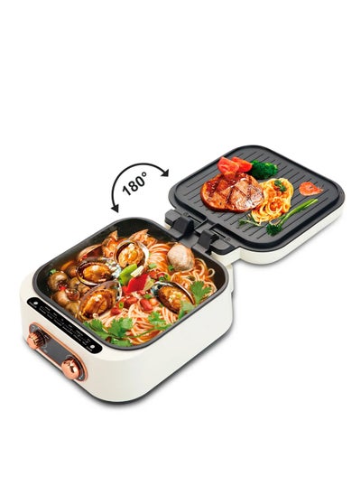 Buy Multifunctional Electric Baking Pan Household Pancake Machine Hot Pot Frying Non-stick Cooker in UAE