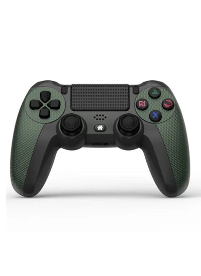 Buy Wireless Controller Gamepad for PS4/PS4 Slim/PS4 pro/PC with USB Charge Cable with Dual Vibration, Clickable Touchpad, Audio Function, Light Bar and Anti-Slip (Green) in UAE