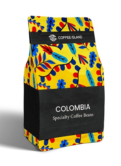 اشتري “Coffee Island” Colombia Specialty Coffee, 100% Arabica Beans, Medium Roast, Chocolate, Nuts, Herbs, Fruit, Citrusy Acidity Profile, SCA Score 85+, 250 Gram في الامارات