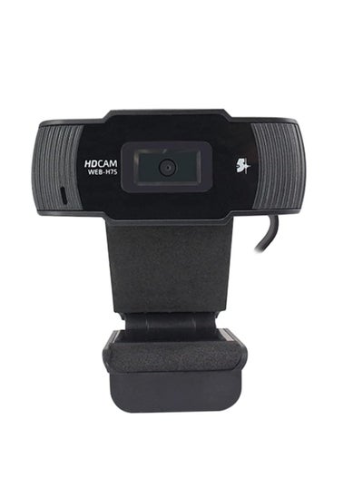 Buy Webcam WEB-H75 HD 30 FPS, Noise-Reduction Microphone, Universal Mount, Black in Egypt