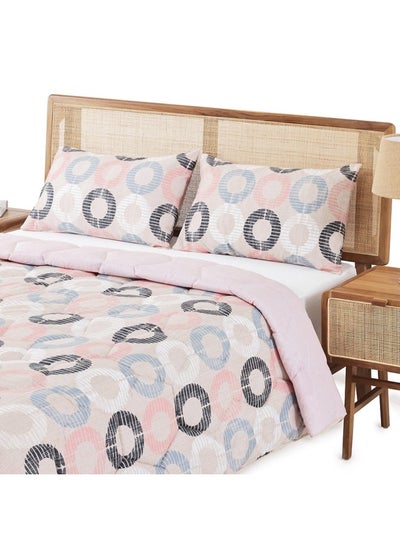 اشتري Ellis Comforter, Grey & Pink - 160X220 في الامارات