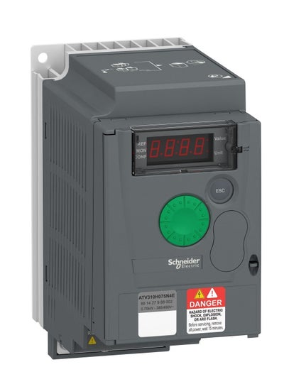 Buy Schneider VFD Altivar 310_ variable speed drive ATV310 - 0.75 kW - 1 hp - 380...460 V - 3 phase_ [ATV310H075N4E] in UAE