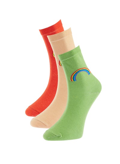 Buy Socks - Patterned - Pack of 3 in Egypt