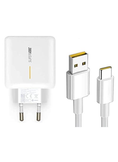 Buy Realme X50 Pro Charger with type-c Cable original-white in Egypt