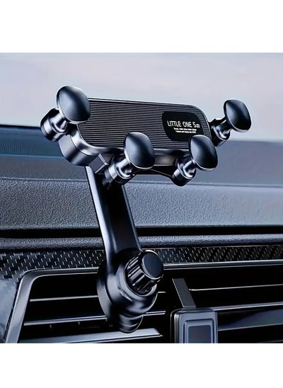 Buy New Gravity Car Phone Holder Air Vent Clip Mount Mobile Cell Stand Car Navigation Phone Stand, Plastic in UAE