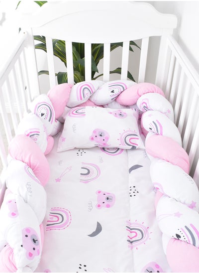 اشتري 7-Piece Baby Cot Bedspread With Snail Partitions في السعودية