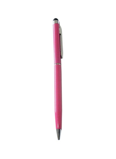 Buy Capacitive 2-In-1 Touch Screen Stylus Ballpoint Pen For iPad iPhone Pink in UAE