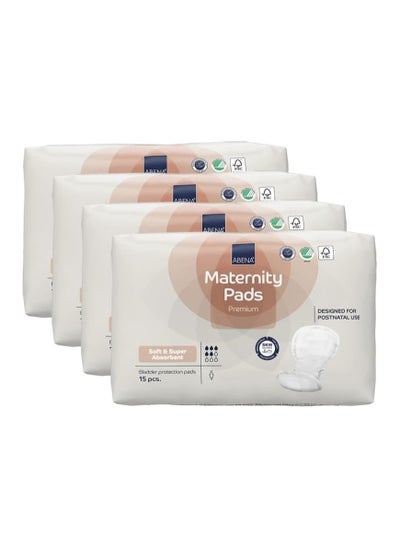 Buy Newmom Maternity Soft Disposable Pads for Women - Super Absorption, After-Delivery Incontinence, 14 Count, Pack of 4 in UAE