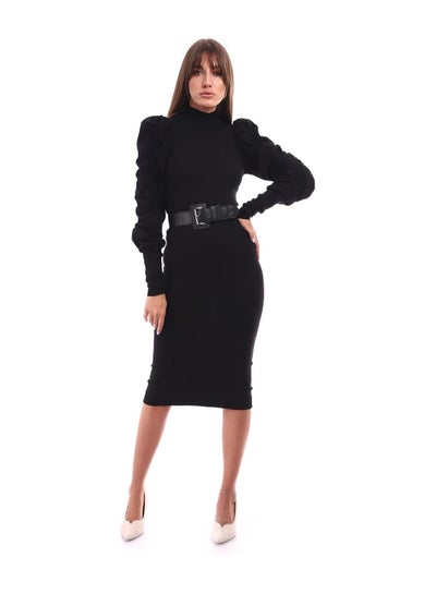 Buy ESLA Knitted Dress Black in Egypt