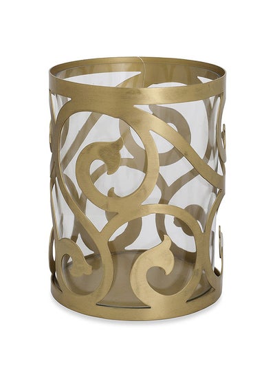 Buy Dwel Candle Holder, Gold - 13x16.5 cm in UAE