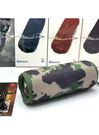 Buy F6 Kaleidoscope Bluetooth Speaker for Outdoor Sports Army Green in UAE