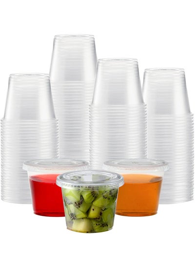 Buy 100 Sets 5.5oz Portion Cups with Lids in Saudi Arabia