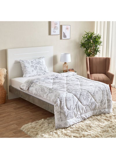 Buy Lisbon Caroline 2-Piece Twin Comforter Set 220x150 cm in UAE
