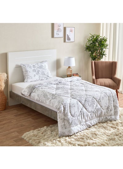 Buy Lisbon Caroline 2-Piece Twin Comforter Set 220x150 cm in UAE