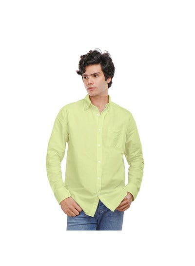 Buy COUP Custom Fit Basic Shirt For Men - Yellow - M in Egypt