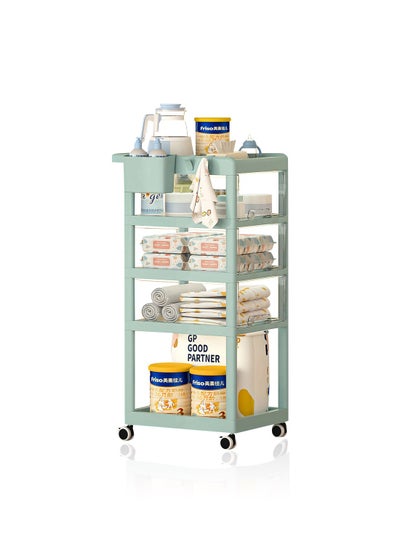 اشتري Multifunctional Baby Trolley Storage Shelf For Supplies في السعودية