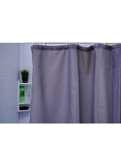 اشتري Fitz Shower Curtain Light Grey 180x180cm في الامارات