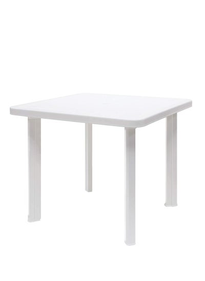 Buy Kitchen Table White Plastic 80 CM in Saudi Arabia