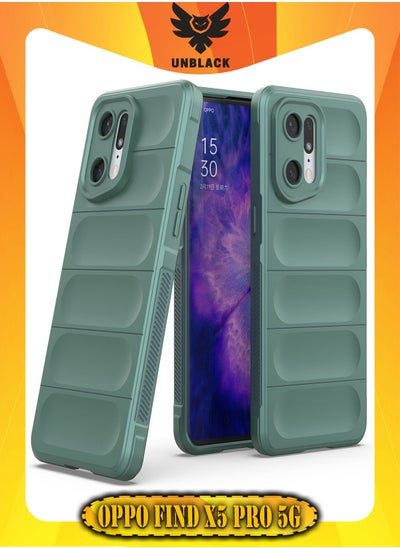 Buy UNBLACK Compatible With Oppo Find X5 Pro 5G Magic Case Back Cover (Green) in UAE