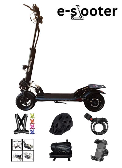 Buy Electric Scooter for Adults Rohan Wings KT4B, 3000W Motor, 40km range with powerful 48V 13AH Battery, 65km/h Speed, Bluetooth Speaker with free accessories Helmet, Safety Belt, Mobile Holder, Pump, Tool Kit and Lock. in UAE