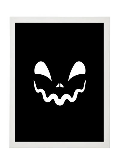 Buy Halloween Pumpkin Framed Poster 30x40cm - Spooky Wall Art Decor for Home, Office, or Party , Trick or Treat Pumpkin Artwork, Halloween Decoration Gift Idea in UAE