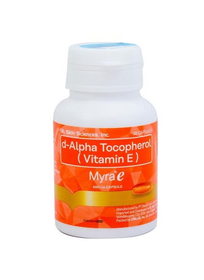 اشتري Myra E 400 IU Vitamin E d-Alpha Tocopherol (30 Capsule) في الامارات