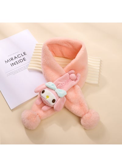 Buy Kids Cartoon Dragon Plush Scarf Winter WarmDog pink Dog pink in UAE