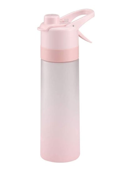 اشتري Mist Spray Water Bottle, 650ml Sports Water Bottle Reusable Fitness Water Jug Multifunctional Spray Water Cup with Mist Hydration (PINK) في السعودية