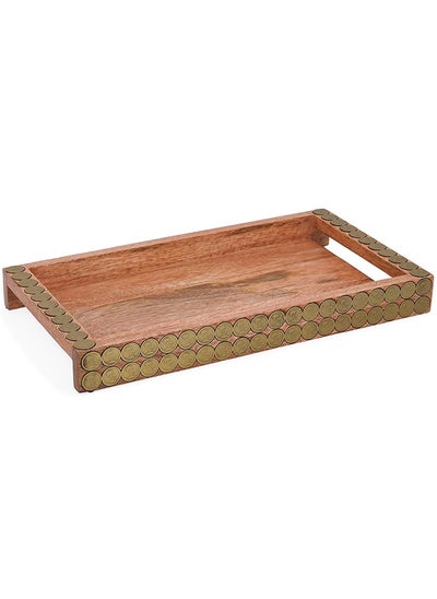 اشتري Kohi Tray, Beige - 40.6x3.8 cm في الامارات