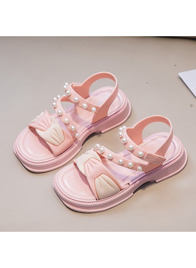 Buy Girls Summer Sandals 2024 Trendy Princess ShoesPink Pink in UAE