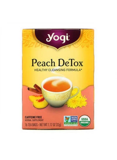 Buy Yogi Tea, Peach DeTox, Caffeine Free, 16 Tea Bags, 1.12 oz (32 g) in UAE