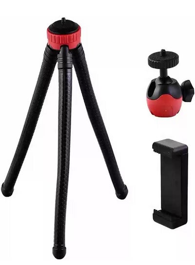 Buy Flexible Octopus Spider Tripod Stand Holder Red/Black in Egypt