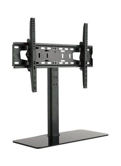 اشتري Tabletop TV Stand Wall Mount for 26-60 inch LCD LED TV - 6 Level Height Adjustable TV Stand Black Black في السعودية