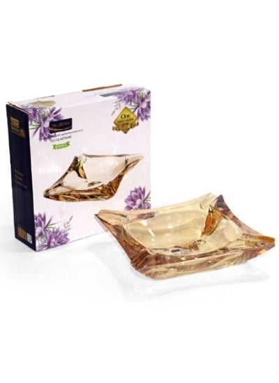 Buy Glass Ashtray Clear 17centimeter in Saudi Arabia