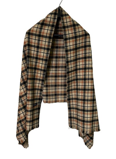 Buy Plaid Check/Carreau/Stripe Pattern Winter Scarf/Shawl/Wrap/Keffiyeh/Headscarf/Blanket For Men & Women - XLarge Size 75x200cm - P06 Camel in Egypt