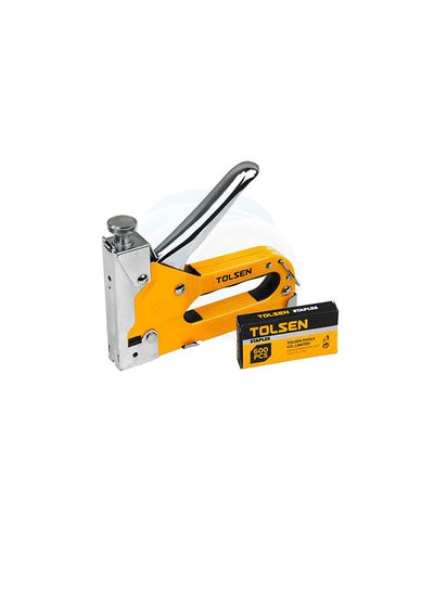 Buy Tolsen Staple Gun, 43021, Yellow And Silver in UAE