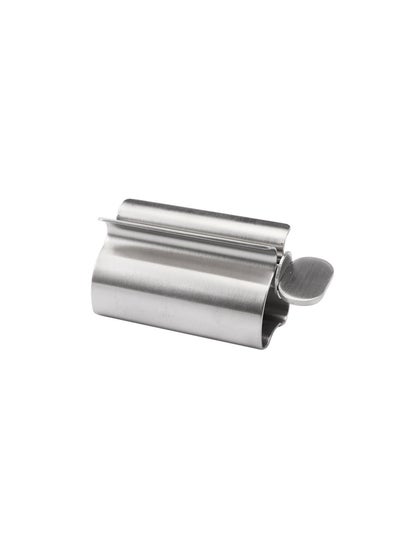 اشتري 304 Stainless Steel Toothpaste Squeezer, Automatic Toothpaste Tube Squeezer Roller, Metal Toothpaste Tube Squeezer Holder, Saving Toothpaste, Eliminating Waste, Drying Device, Silver Color في السعودية