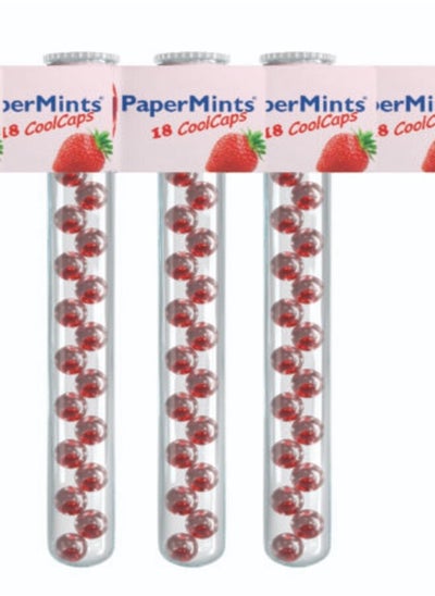 Buy Pepper Mints Scented Granules, 18 pieces, Strawberry Flavor 3 Packs in Saudi Arabia